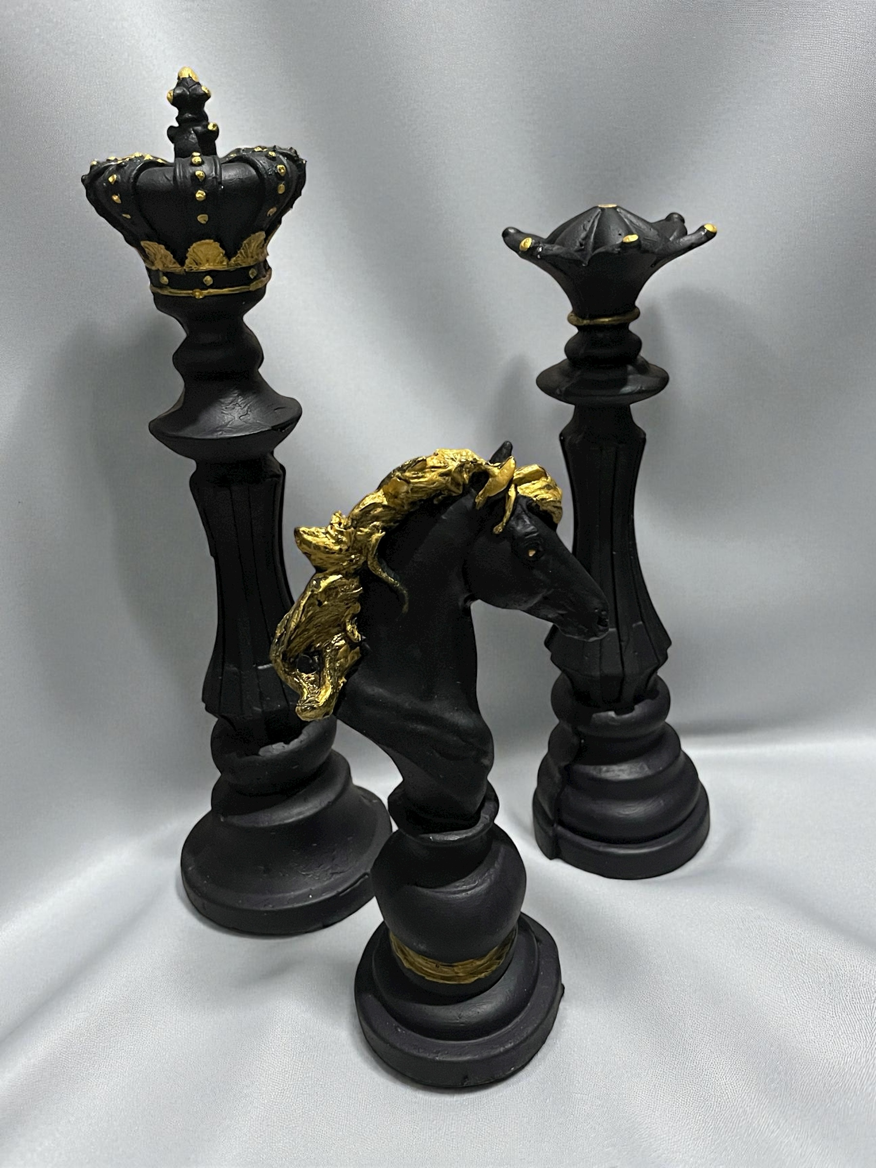 Satranç  3lü obje set