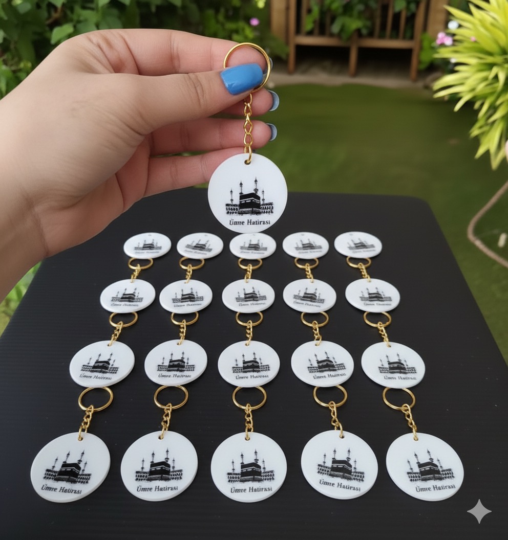 Kabe ümre hatırası hediyelik dagıtmalık anahtarlık
